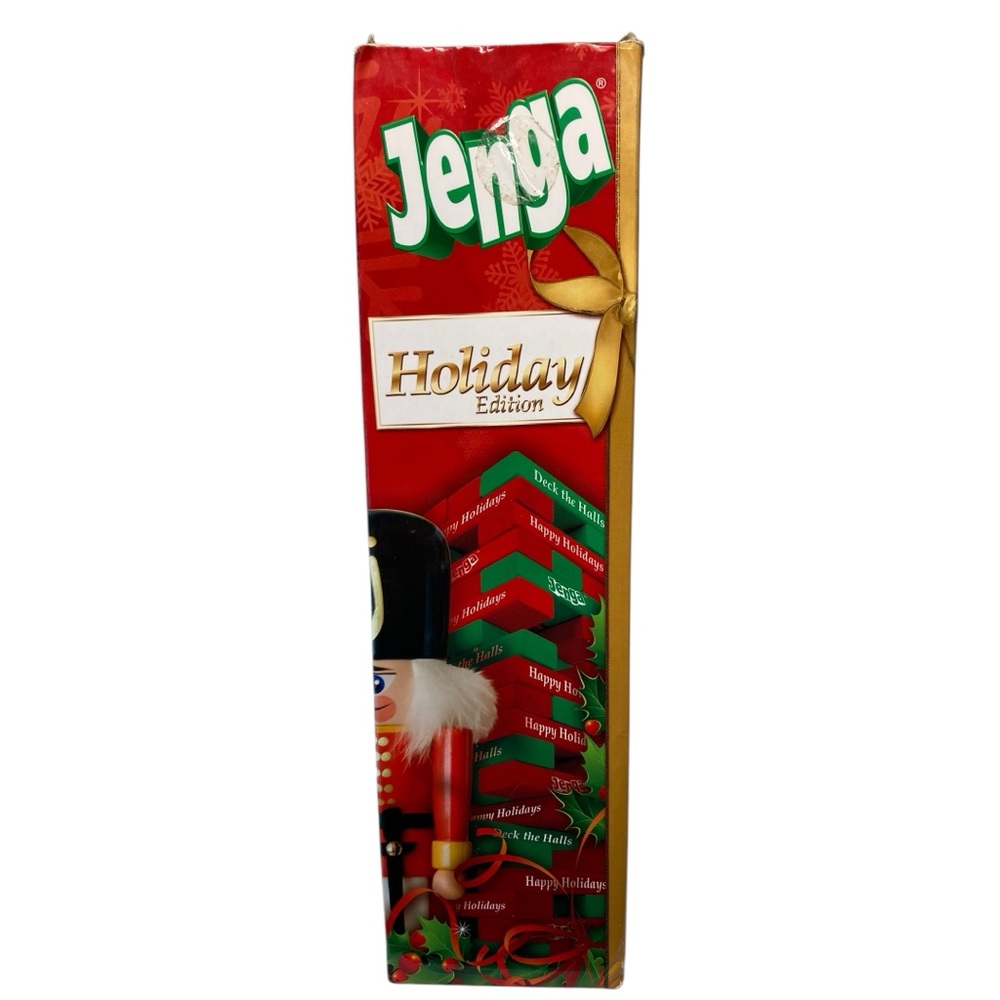 INCOMPLETE  Jenga Holiday Edition 2011 Red Green HTF - 42 pieces.